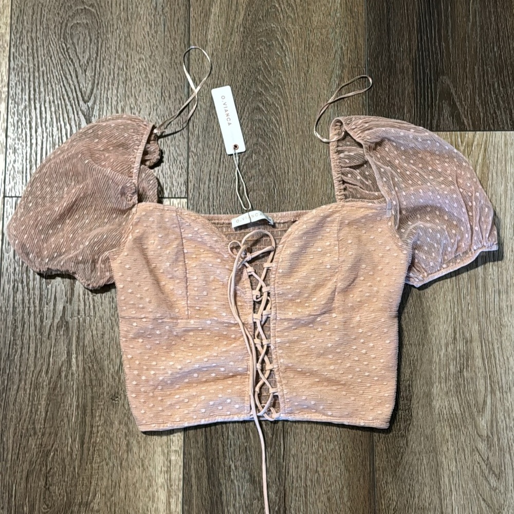 COPY-🌼FOR BUNDLE ONLY 🌼O.Vianca Sheer Puff Sleeves Top